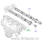 Распредвал, выпуск, land rover freelander и range rover evoque