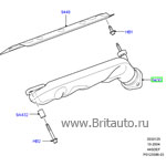 Коллектор выпускной левый discovery 3,4, range rover 2002 - 2012 и range rover sport 2006 - 2013