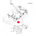 Жгут главный электропроводки, Range Rover Evoque