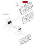 Панель управления кондиционером и подогревом кресел land rover discovery 5, с обогревом сидений, передних + ряд 2 и 3, с обогревом лобового стекла, без потайного отсека в центре панели. передний и задний кондиционер высокой серии. от vin: k2000001