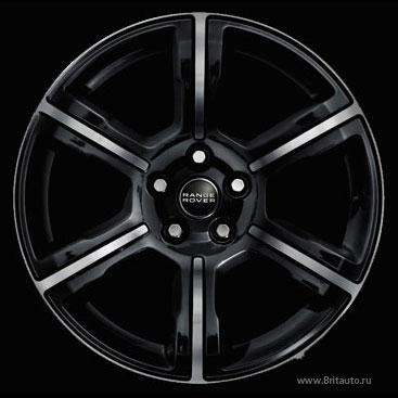 Диск колесный R20 Range Rover 2010 - 2012 и Range Rover Sport 2010 - 2013, 6-ти лучевой, отделка Dark Grey Diamond Turned