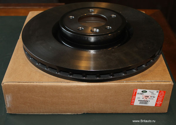 Диск тормозной передний Range Rover 2013 - 2021, Range Rover Sport 2010 - 2021, Land Rover Discovery 5, Land Rover Defender 2020 - 2025. Оригинал Land Rover, в оригинальной упаковке. 