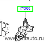 Кронштейн переднего бампера левый наружный range rover 2002 -2009