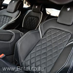 Салон ferrary ff kahn design, английская кожа (черная), cо светлой отстрочкой, отделка diamond pattern