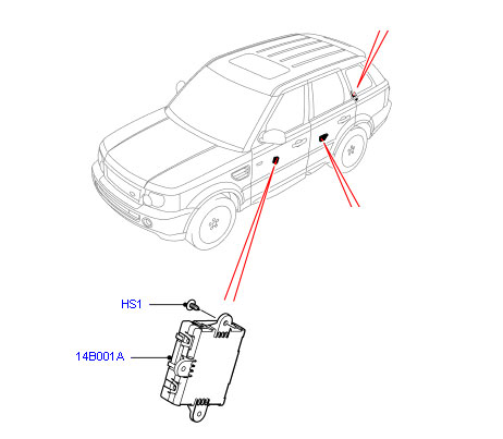 Range rover sport: блок управления, передний, дверь пасажира