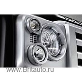 Комплект декоративных накладок на передние фары land rover defender