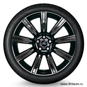 Колесо R21 Range Rover Sport 2014 - 2020 и Range Rover 2013 - 2020 в сборе: диск LR078418 + шина без шипов Michelin X-Ice Snow SUV R21 275/45 110T + датчик LR070840 + центральный колпачок. Правая сборка.