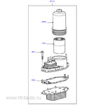 Масляный радиатор Land Rover Discovery 3, 4 и Range Rover Sport 2005 - 2013, на 2,7Л Дизель, включает масляный фильтр и маслоохладитель.