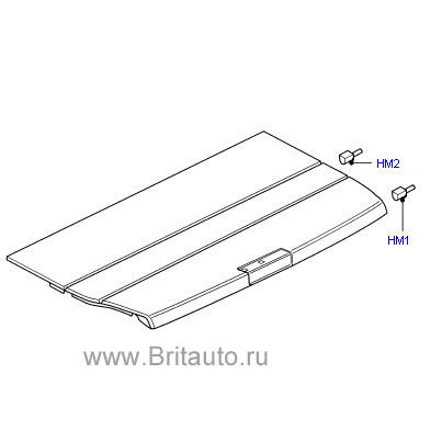 Панель отделки задней вещевой полки range rover 2010 - 2012,  ivory