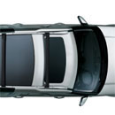 Комплект удлиненных рейлингов на крышу, светлые, для land rover discovery 4, комплект Luxury Limited Edition