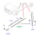 Молдинг, левая передняя дверь rr evoque на 5-ти дверный кузов. темно-серый (bright)