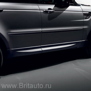 Комплект боковых защитных молдингов range rover sport 2014 - 2019, загрунтованные, 4шт. в комплекте.