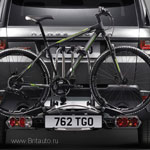 Устройство для крепления 4-х велосипедов, сзади автомобиля Range Rover Sport 2014 - 2022