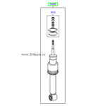 Демпфер - амортизатор задний на range rover sport 2005 - 2012, включает уплотнение.