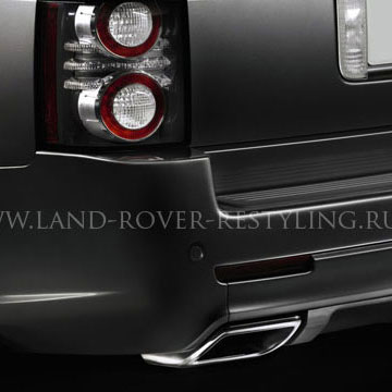 Комплект насадок на выхлопные трубы на Range Rover 2002 - 2012, на 3,6Л и 4,4Л Дизель