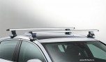 Комплект поперечин багажника Jaguar XE, устанавливается непосредственно на крышу автомобиля.