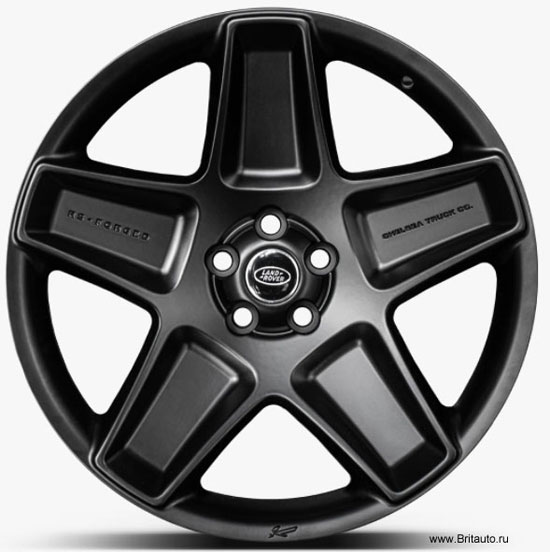 Колесный диск кованый R22 Kahn Mondial RS-Forged Land Rover Defender New, Range Rover 2013 - 2022, Range Rover Sport 2014 - 2022, цвет: Satin Black (черный полуглянцевый).