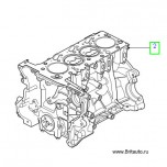 Короткий блок цилиндров LR Defender 2,2 Л Puma (шорт-блок)