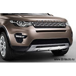 Экран переднего бампера Land Rover Discovery Sport, нержавеющая сталь.