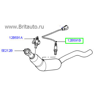 Лямбда-датчик, правый, датчик кислорода в отработавших газах, lr discovery 3, 4 и range rover sport 2006 - 2013