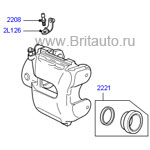 Суппорт левый range rover 2002 - 2009