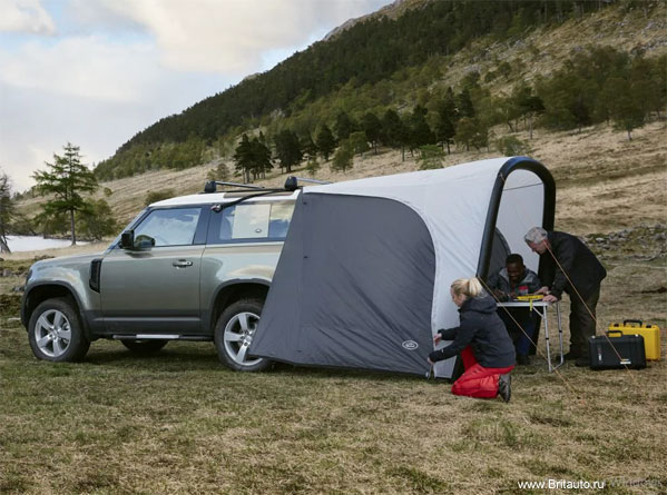 Надувной тент - кемпер Land Rover Defender 90 и 110, Range Rover 2022 New.  