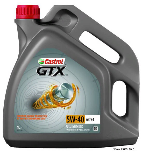 Масло моторное Castrol GTX 5W-40 A3 - B4, в расфасовке 4Л