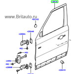 Дверь передняя левая range rover sport 2005 - 2012