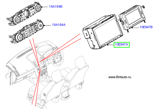 Дисплей навигатора HLDF (большой) LR Freelander 2