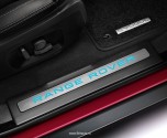 Накладки на пороги с подсветкой Range Rover Evoque 3-х дверный, салон: Dark Cherry