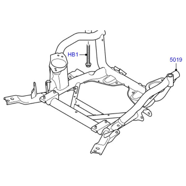 Lr010679: подрамник на range rover sport 2010 - 2012