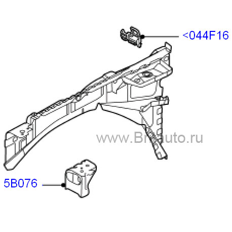 Держатель крыла панель облицовки левая discovery 4, range rover sport 2010 - 2013