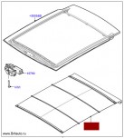 Шторка панорамной крыши Range Rover Evoque 2012 - 2018, цвет: Ivory (слоновая кость). Оригинал Land Rover, в оригинальной упаковке.