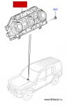 Панель - модуль управления отопителем приборной панели Land Rover Discovery 4, с обогревом сидений