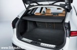Коврик багажного отделения Jaguar F-Pace, ковролин Premium с окантовкой из нубука. Черный. 