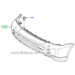 Демпфер (бампер) передний, загрунтованный, range rover sport 2005 - 2009, с омывателем фар.