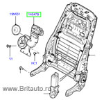 Электродвигатель подогрев - охлаждение в спинке передних сидений Range Rover 2002 - 2012