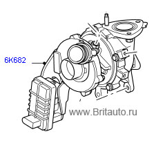 Турбокомпрессор левый на discovery iii-iv, rrs и rr 2013