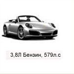 ТО Porsche 911Cabrio 6 Turbo S 2016 - 2019, 3,8 Бензин 579 л.с